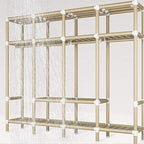 Simple Wardrobe Reinforced Thicken Cloth Sturdy Steel Frame Assembly Oxford Locker Hanging