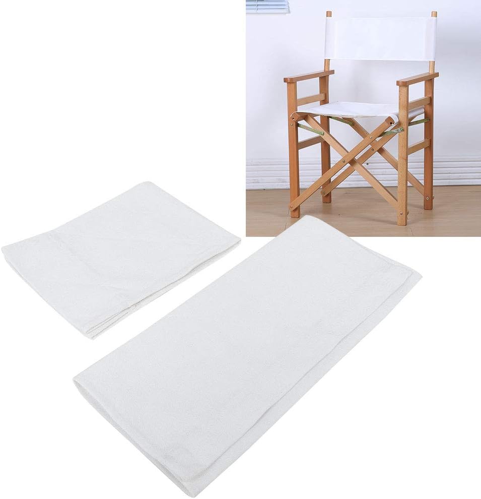 Directors Chair Replacement Seat and Back - Cotton Canvas, Movie Chair Replacement (20.5 x 16.5in)