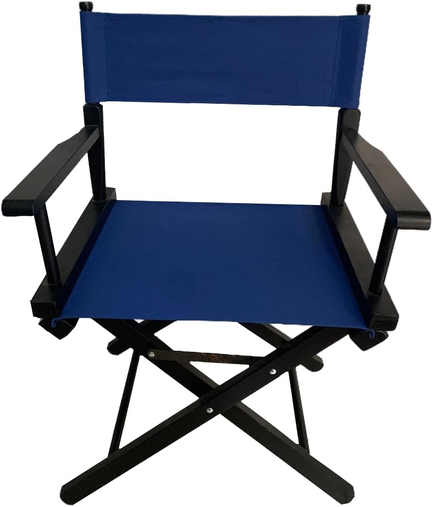 TBACW 2 Set (4pcs) 18''L X 15''W Directors Chair Canvas Replacement Covers Kit for Directors Chairs,Movie Chair Replacement Canvas Seat and Back Oxford Cloth Cover (Blue)
