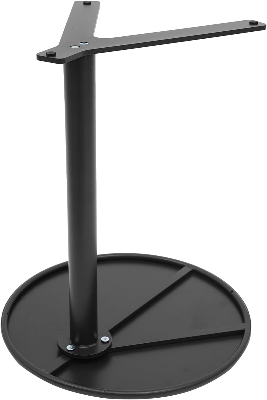 C Shaped End Table, Space Saving Round Sofa Side Tables Couch Table w/ Y-shaped Base, TV Tray Table, Eating Drinking Coffee Table Laptop Desk for Home Living Room Office Bedroom Study Room (Black)