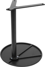 C Shaped End Table, Space Saving Round Sofa Side Tables Couch Table w/ Y-shaped Base, TV Tray Table, Eating Drinking Coffee Table Laptop Desk for Home Living Room Office Bedroom Study Room (Black)