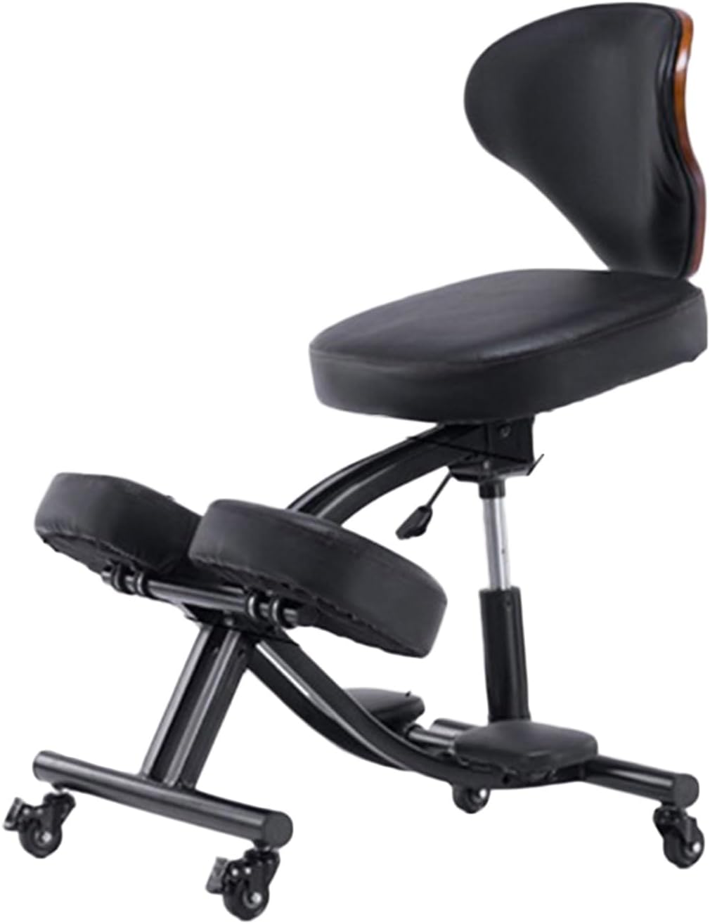 Rolling Ergonomic Posture Chair,Kneeling Chair with Backrest,50-60cm Adjustable Positions,Back Support for Office Home Classroom