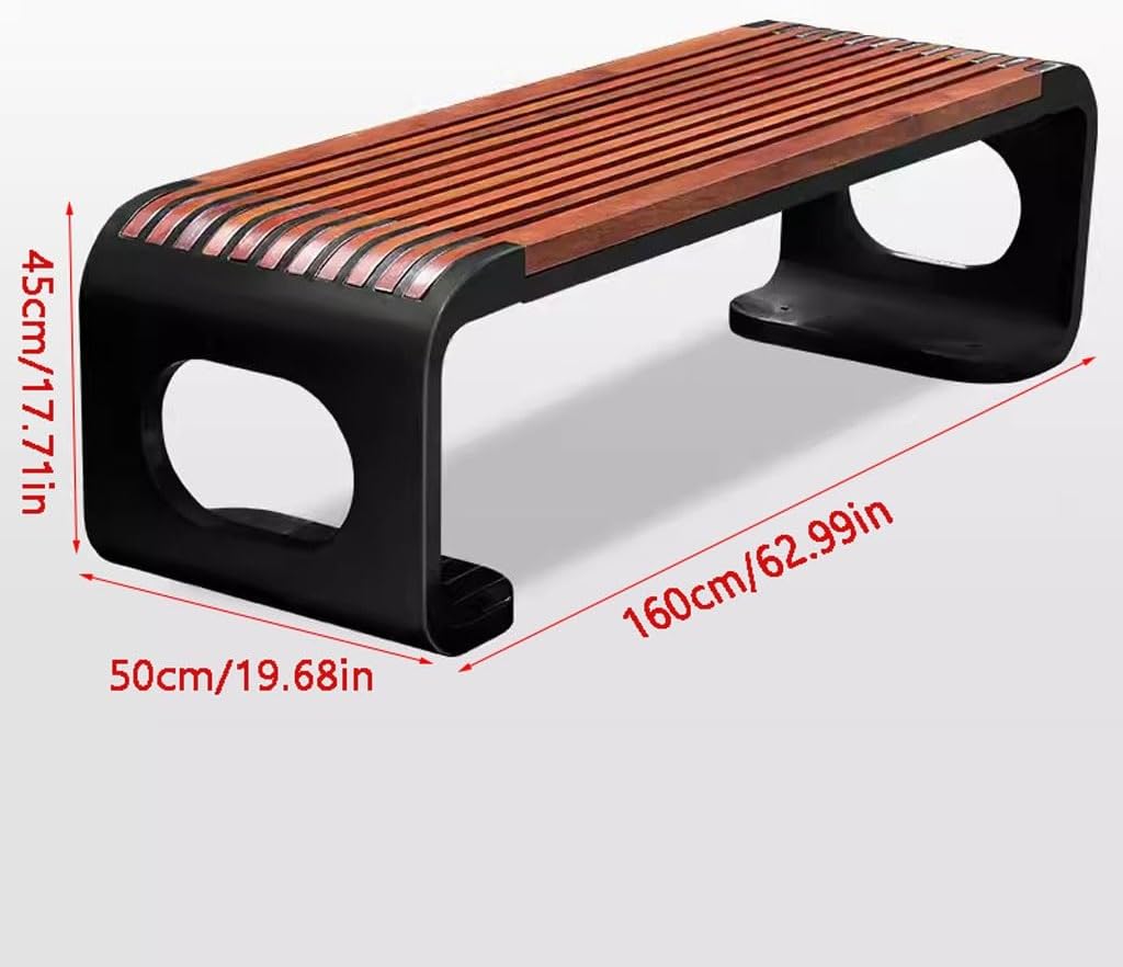 Patio Benches for Outdoors Park Bench Stainless Steel Pineapple Grid Solid Wood Stadium Sales Department Outdoor Leisure Garden Benches for Outdoors