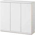 Shirai Sangyo PTS-8590D WH Under Counter Storage Rack, Door Type, Cabinet, Wooden, Combined Widths That Can Be Combined to Fit Kitchen and Dining Rooms, Simple Design, White, Width 35.4 inches (90