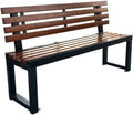 Outdoor Bench, Heavy Duty Metal Outdoor Bench With Backrest, 40-Inch Durable Garden Bench for Patio, Park, Porch, Yard, Church, School, Shopping Mall, Store - 100cm/40in Garden Bench(Large)