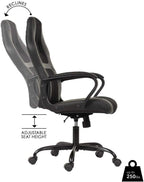 BestOffice Office Chair PC Gaming Chair Cheap Desk Chair Ergonomic PU Leather Executive Computer Chair Lumbar Support for Women, Men (Black)