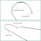 Metal Hangers Clothing Heavy Duty for Closet Stainless Steel Hanger 16.5in by WYCQKL 80 Pack