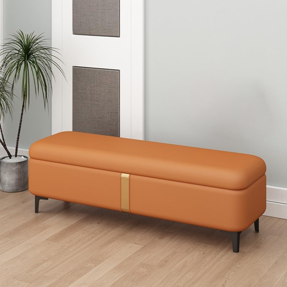 Modern Shoe Changing Bench Light Luxury Storage Long Sofa Rectangular Bed End Stool Entryway(Blue)