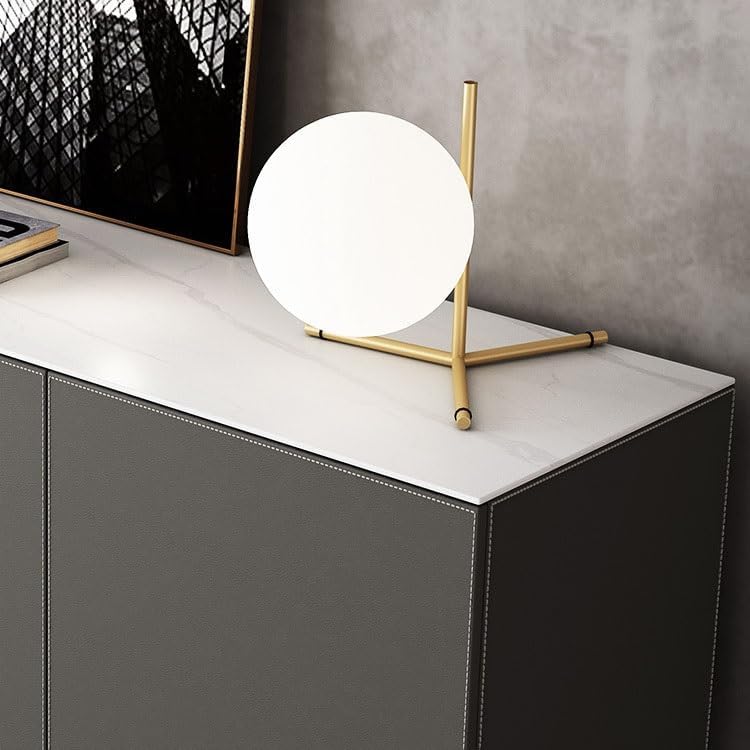 Entryway Cabinet Saddle Leather Rock Plate Dining Side Storage Cabinet Modern Bedroom Furniture Home Entrance Decoration Sideboard Storage Cabinet(180x40x85cm)