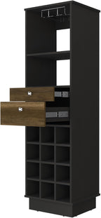 Wine Cabinet with 2-Drawer Storage, 1-Shelf Pantry Sideboard Locker for Kitchen Living Room,for Kitchen Home
