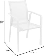 Compamia Pacific Sling Arm Chair in White