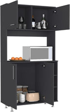Pantry Cabinet Wine Sideboard, Freestanding Storage Locker for Kitchen Living Room,for Kitchen Home