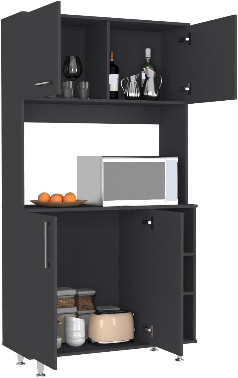 Pantry Cabinet Wine Sideboard, Freestanding Storage Locker for Kitchen Living Room,for Kitchen Home