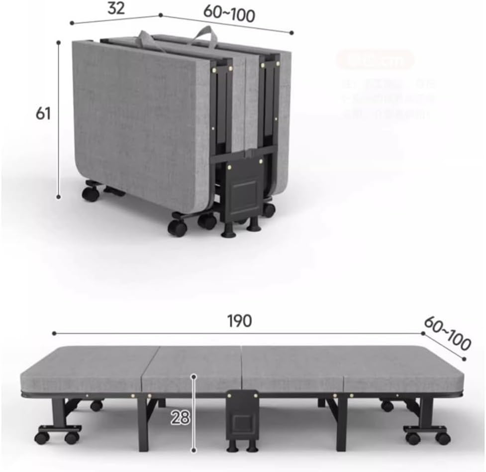 Camping Bed Folding Bed Sponge is an Ideal Choice for Families, Offices, and Travelers Folding Bed(XL)