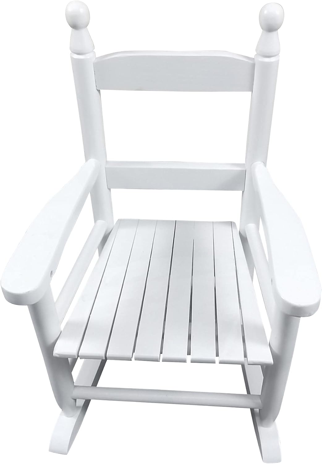 Modern Classic Toddler Rocker Chairs, Indoor & Outdoor Boys & Girls Rocking Chair for Ages 3-6, Solid Wood Rocking Chair Suitable for Patio, Garden, Playroom, Balcony,White