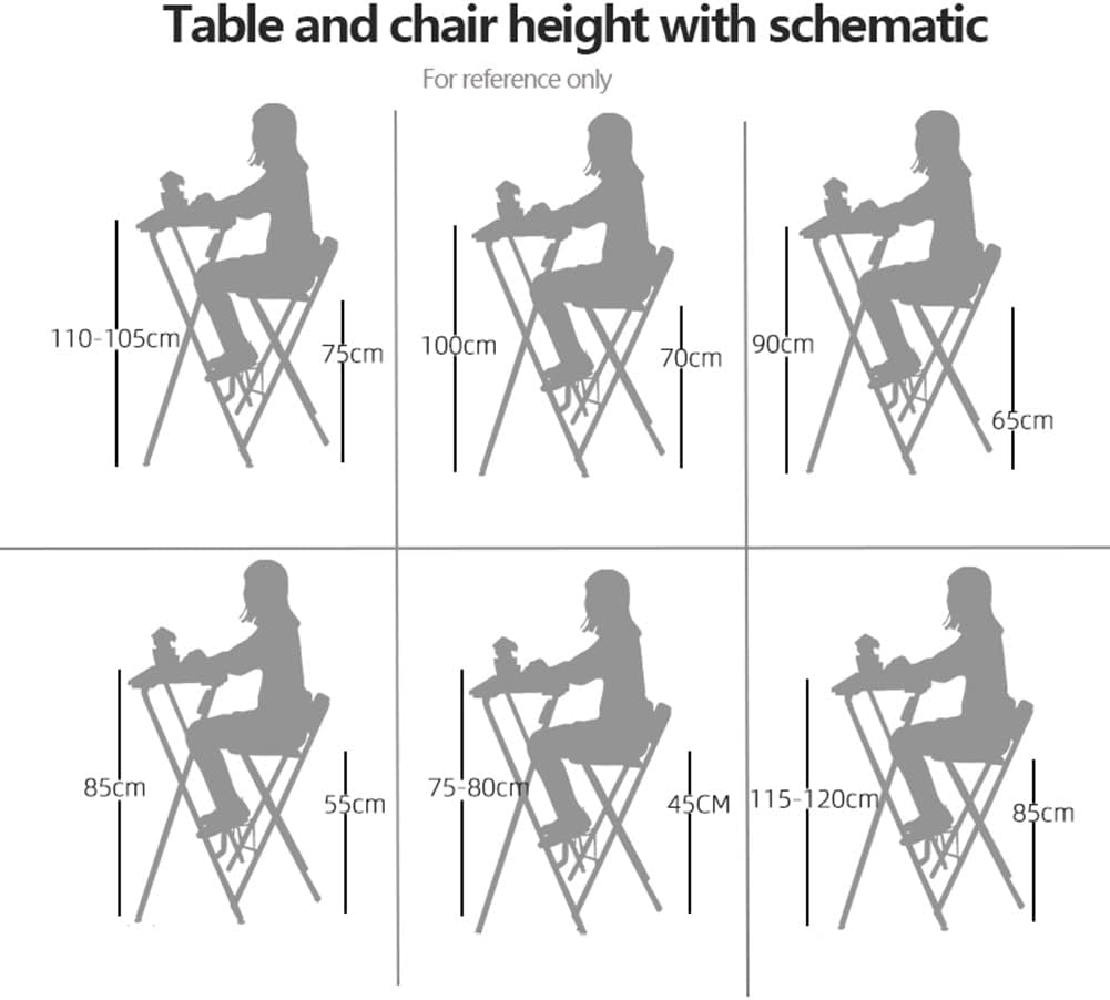 Round Padded Folding High Chiar for Kitchen, Outdoor, Camping, Foldable Bar Stool Backless, Portable Adult Foldable Stool (Color : Black, Size : 80cm/31.5in)