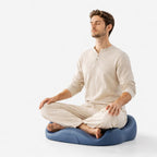 Ergonomic Zen mind Meditation Cushion, Memory Foam, Portable Design with Handle, Pressure Dispersing Support for Meditation, Mindfulness & Posture Alignment