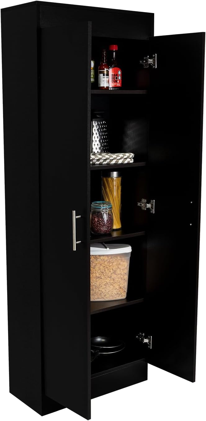 Tuhome Nepal Pantry Cabinet with Two-Door Vertical Storage, Five Spacious Interior Shelves, Easy-Access Handles, Space-Efficient Design for Organizing Groceries, Kitchenware and Everyday Essentials
