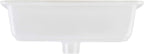 Signature Hardware 447966 Destin 20" Vitreous China Undermount Bathroom Sink - Glazed Underside