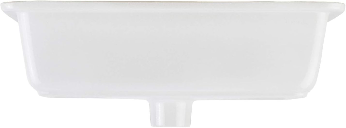 Signature Hardware 447966 Destin 20" Vitreous China Undermount Bathroom Sink - Glazed Underside