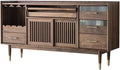 Entryway Cabinet Black Walnut Sideboard Dining Room Multifunctional Storage Cabinet Living Room Decorative Cabinet Kitchen Buffet Cabinet Sideboard Storage Cabinet