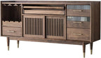 Entryway Cabinet Black Walnut Sideboard Dining Room Multifunctional Storage Cabinet Living Room Decorative Cabinet Kitchen Buffet Cabinet Sideboard Storage Cabinet