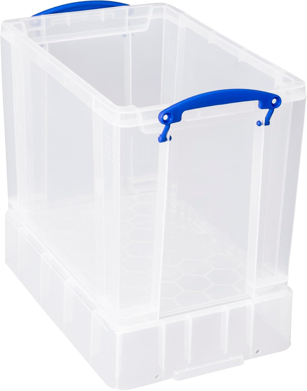 Really Useful Box Plastic Storage 19 Litre With XL Lid Clear (Pack Of 4)