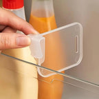 10 Pcs Thick Adjustable Transparent Refrigerator Side Door Organizers, Multifunctional Storage Space Saver Bins