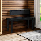 International Concepts Shaker Style Bench, 39-Inch Wide, Solid Parawood, Unfinished