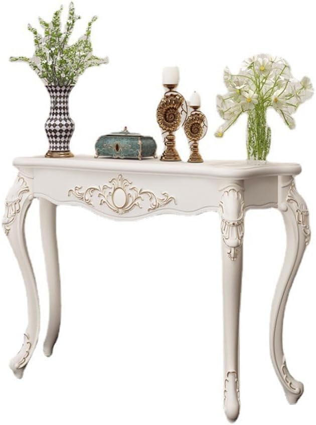 CHICKEN Entryway Furniture Table D'entrée Meuble Contre Le Mur Demi-Ronde Téléphone Décorative De Foyer Simple Hallway Side Table(47.24in)