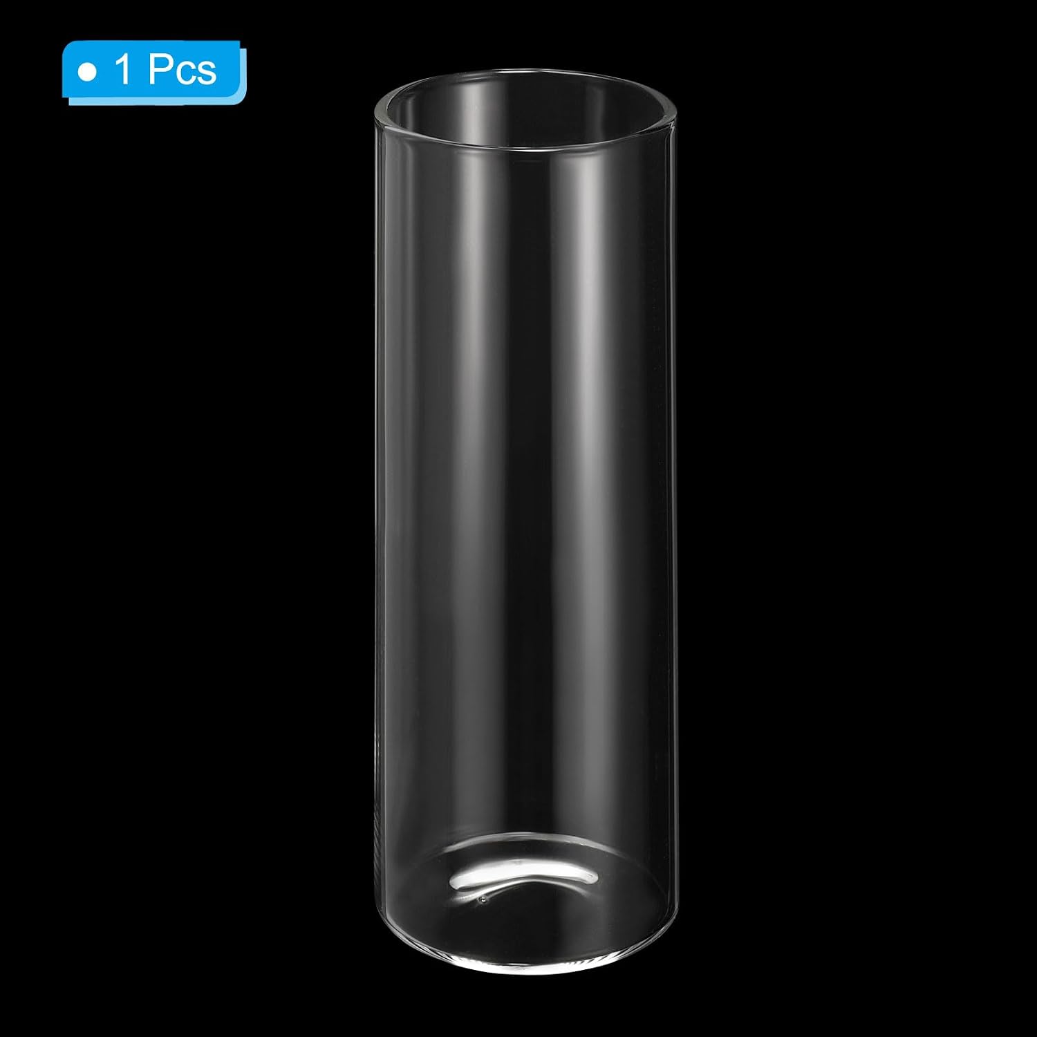 PATIKIL Clear Glass Cylinder Vase, 5.9" Tall and 2" Dia Tabletop Flowers Vase Floating Candle Holder Vase for Home Decor Wedding Centerpieces(8oz)