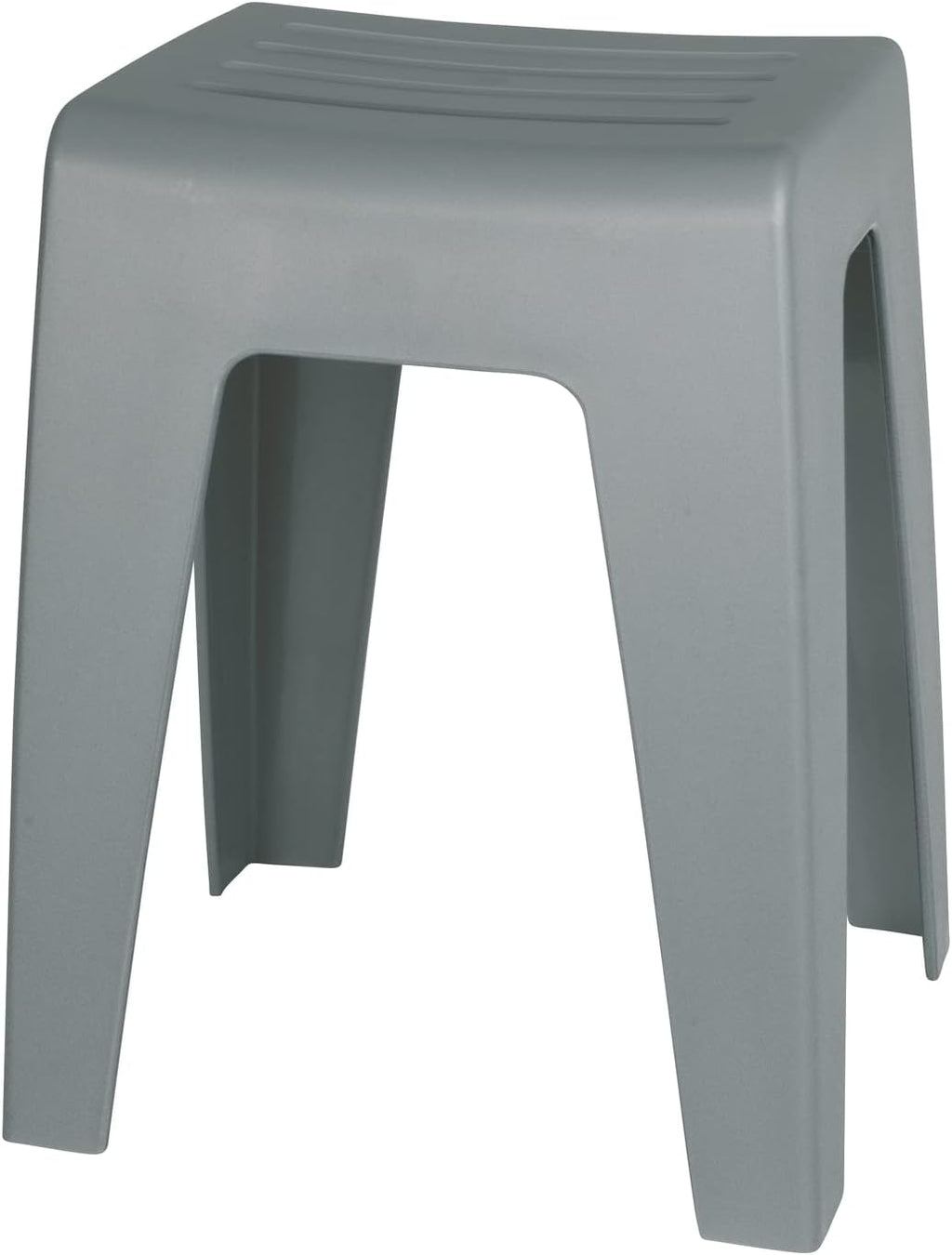 Wenko Kumba Bathroom Stool Grey – Stool, Beanbag, Living Stool, Polypropylene, 38 x 47 x 32 cm, Grey
