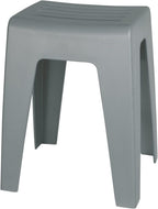 Wenko Kumba Bathroom Stool Grey – Stool, Beanbag, Living Stool, Polypropylene, 38 x 47 x 32 cm, Grey