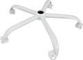 Frassie Office Chair Base Replacement with Wheels, Heavy Duty 2500LBS Metal Stool Chair Base, 28 inch Desk Chair Base Replacement Part White