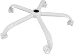 Frassie Office Chair Base Replacement with Wheels, Heavy Duty 2500LBS Metal Stool Chair Base, 28 inch Desk Chair Base Replacement Part White