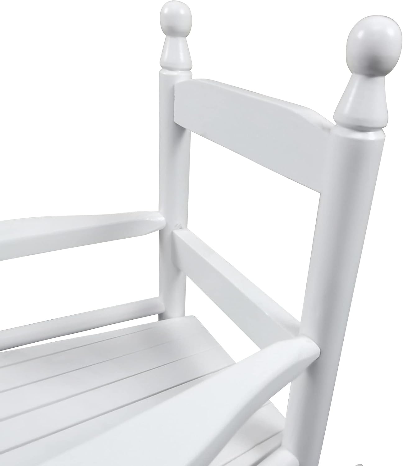 Children's Indoor Outdoor White Rocking Chair - Durable Suitable for Various Settings - Fun and Functional for Kids
