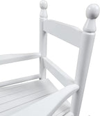 White Kids Rocking Chair - Indoor Outdoor Children's Rocker - Sturdy and Safe for Toddlers and Young Children - Fun Playtime Seating