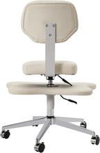 Cross Legged Chair, Adjustable Meditation Chair with Wheels, 360° Swivel Seat & Footrest for Yoga Office