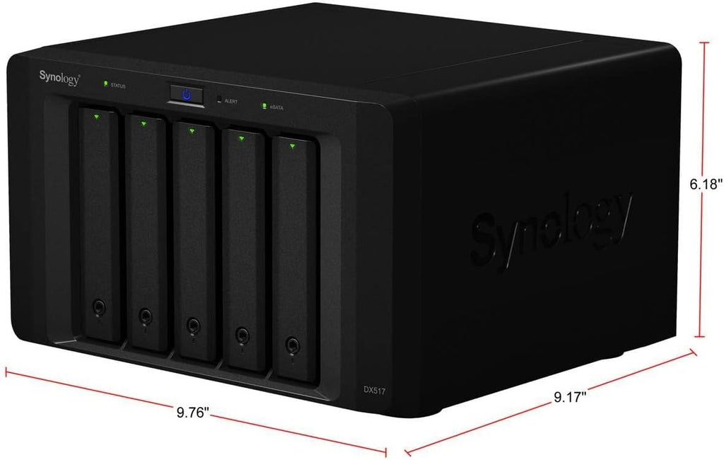 Synology 5bay Expansion Unit DX517 (Diskless) 157 mm x 248 mm x 233 mm