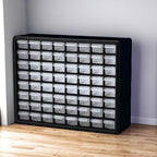 Akro-Mils 64 & 44 Drawer Plastic Parts Storage Cabinets Bundle