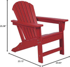 NewTechWood Child Adirondack Patio Chair Weather Resistant, Easy Installation, Widely Used in Outdoor, Fire Pit, Deck, Lawn, Outside, Garden Chairs (Ruby Red)