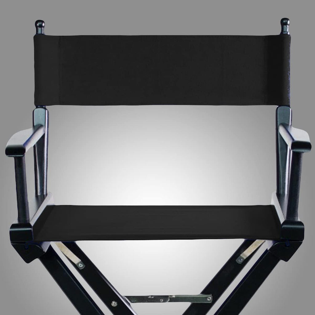 Filmcraft Short Black Frame Director Chairs (Black Frame/Black Canvas)