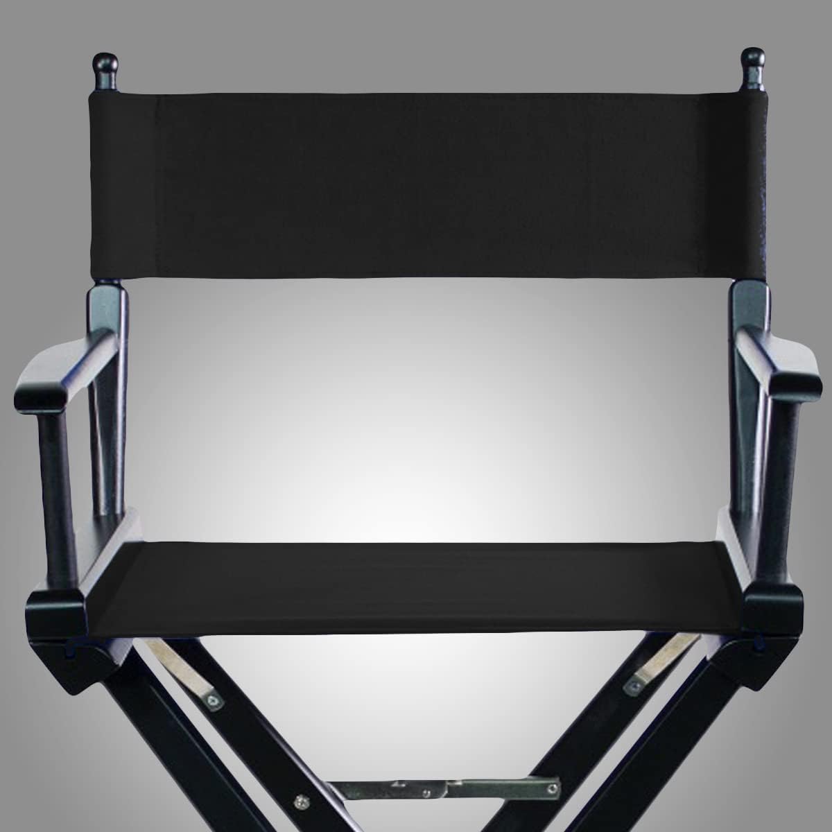Filmcraft Short Black Frame Director Chairs (Black Frame/Black Canvas)