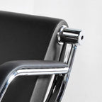 Waiting Room Bench with Armrest 3 Seat Black PU Leather Office Furniture Guest Seating Lobby Conference Reception Chair Visitor Guest Sofa for Office Airport Clinic Hospital Bank Salon Barber