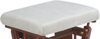 AFG Baby Furniture Alice Fabric Glider Ottoman Cushion Beige