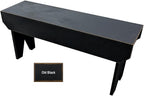 Sawdust City Wooden Bench 3ft Long (Old Black)