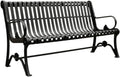 Outdoor Bench, Iron Park Bench, 2-Person Outdoor Patio Seat, Garden Bench Garden Bench(150cm)