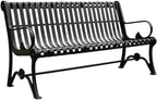 Outdoor Bench, Iron Park Bench, 2-Person Outdoor Patio Seat, Garden Bench Garden Bench(150cm)