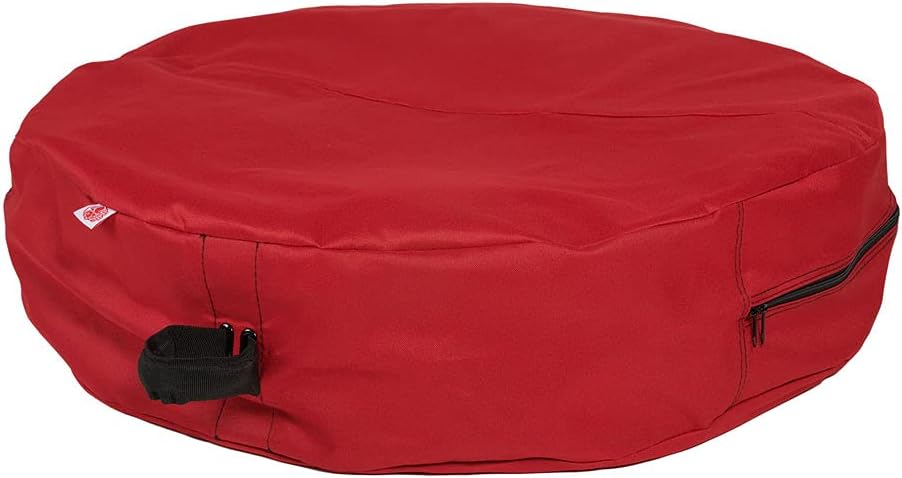 Santa's Bags [36 Inch Wreath Storage Container] - for Christmas Wreath up to 36 Inches in Diameter | Bag Hooks Directly to Your Wire Wreath Frames to Prevent Sagging and Deformed Wreaths (36-Inch)