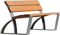 Patio Benches for Outdoors Creative Outdoor Bench Park Chair Square Galvanized Sheet Seat Community Landscape Leisure Garden Benches for Outdoors